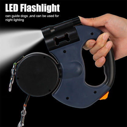Retractable dual Dog Leash
