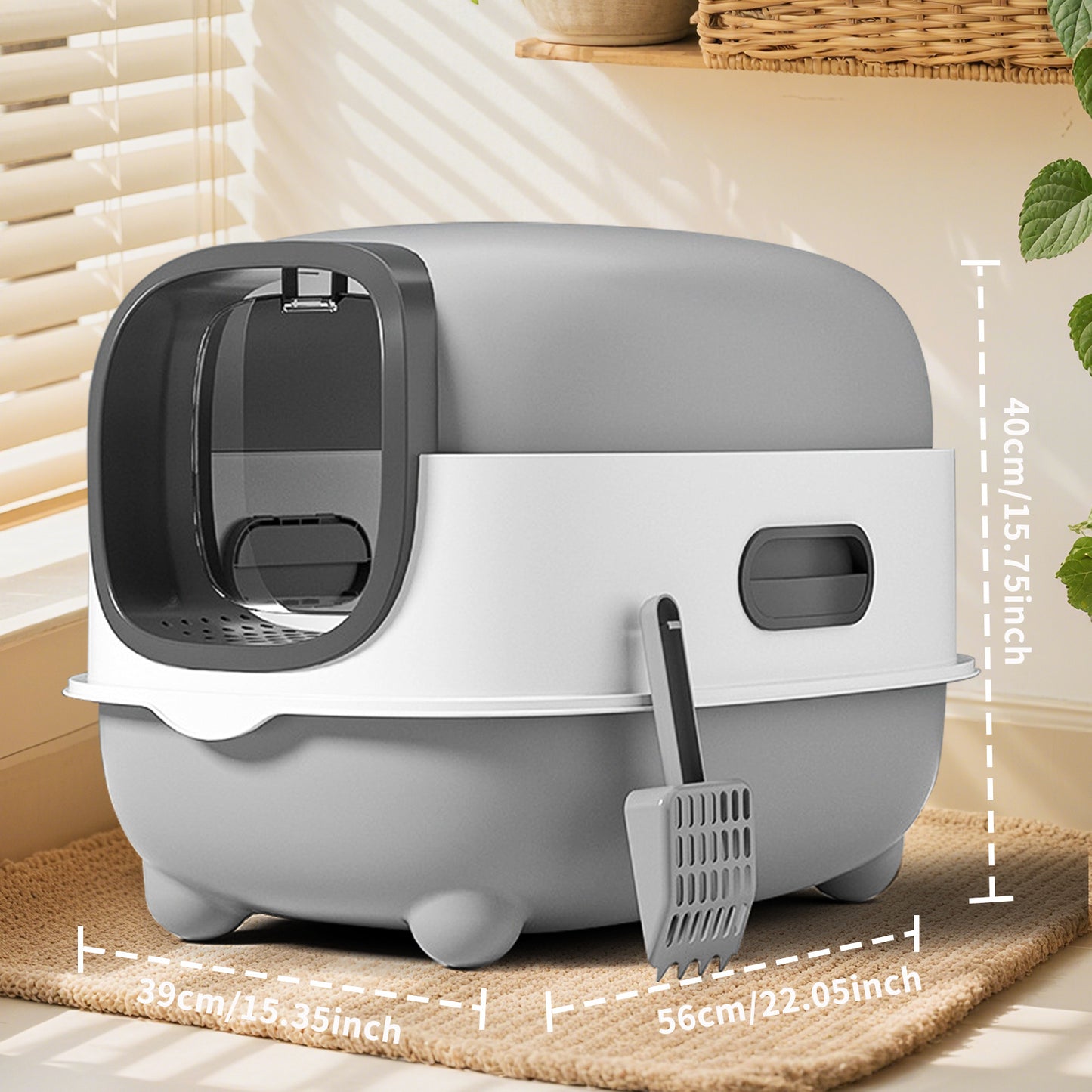 Splash Proof Cat Litter Box