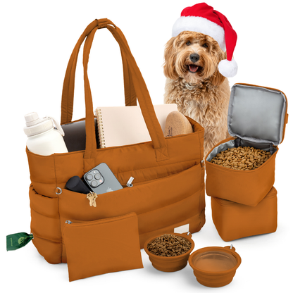 Puffer Dog Travel Bag for Dog Moms