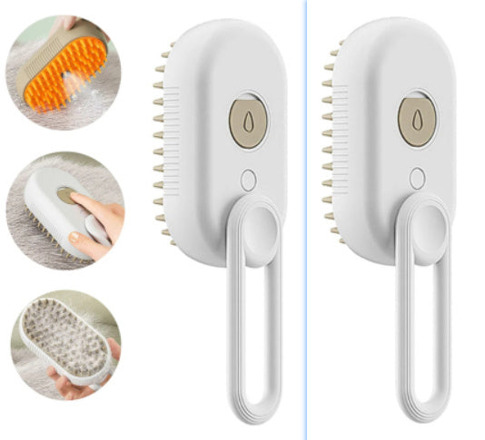 3-in-1 Steamy Pet Grooming Brush